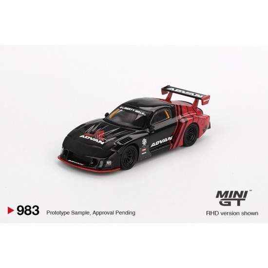 Mini GT 1/64 Mazda RX-7 LB-Super Silhouette Advan, black/red