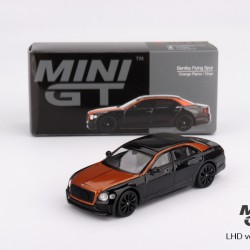 Mini GT 1/64 2024 Bentley Flying Spur, orange flame-onyx
