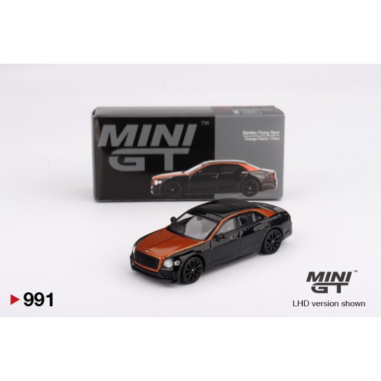 Mini GT 1/64 2024 Bentley Flying Spur, orange flame-onyx