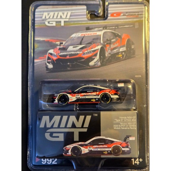 Mini GT 1/64 2023 Honda NSX-GT Type S GT500 #64 *Modulo NSX-GT* Modulo Nakajima Racing SUPER GT