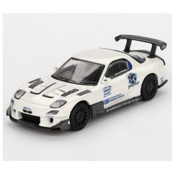 Mini GT 1/64 2004 Mazda RX7 (FD3S) Itosyoukai Rei-Gouki with Re Amemiya, white/blue