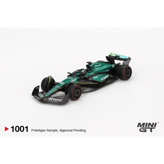 Mini GT 1/64 Aston Martin AMR24 #18 Lance Stroll 2024 F1 2024 Bahrain GP