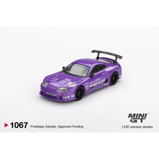 Mini GT 1/64 Toyota Supra (A80) Top Secret GT-300 Purple