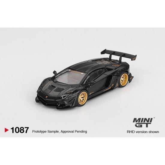 Mini GT 1/64 LB★WORKS Lamborghini Aventador Limited Edition Matte Black