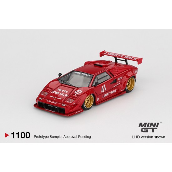 Mini GT 1/64 Lamborghini Countach LB-WORKS Red