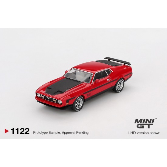 Mini GT 1/64 Ford Mustang Mach1 1971 Race Red