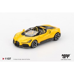 Mini GT 1/64 Bugatti W16 Mistral Yellow 