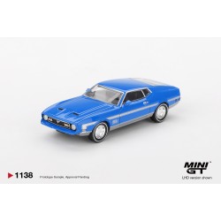 Mini GT 1/64 Ford Mustang Mach 1 Grabber Blue