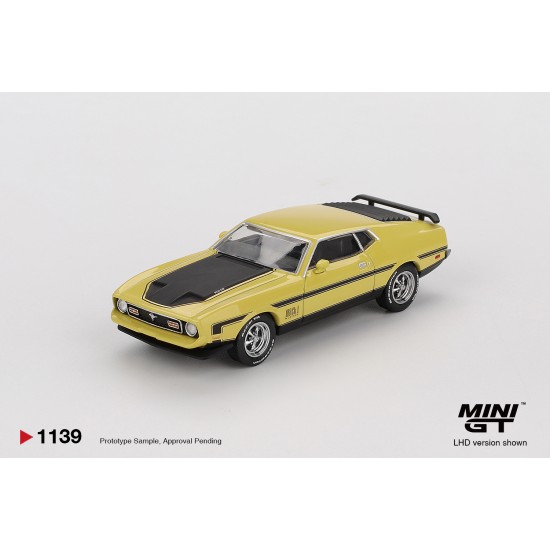 Mini GT 1/64 Ford Mustang Mach1 Grabber Yellow