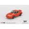 Mini GT 1/64 Porsche 911 Carrera RS 2.7 Tangerine with Black Livery