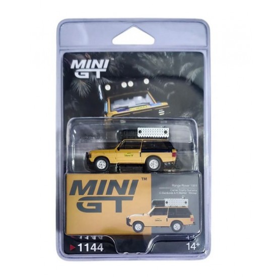 Mini GT 1/64 Range Rover 1981 Camel Trophy Sumatra C.Swoboda & K.Mentel Winner, blister