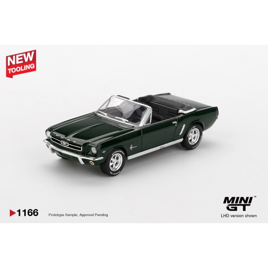 Mini GT 1/64 Ford Mustang Convertible 1964 Highland Green