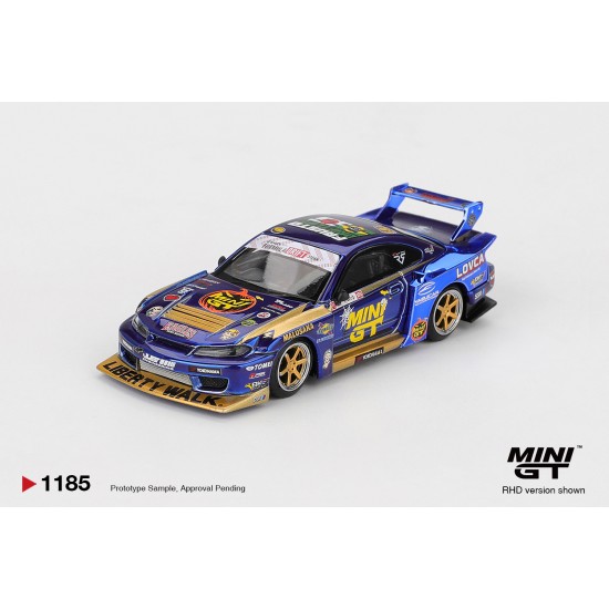 Mini GT 1/64 Nissan LB-Super Silhouette S15 SILVIA #555 Team MINI GT Liberty Walk 2025 Formula Drift Halloween Special