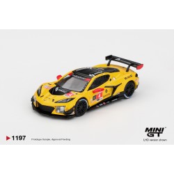 Mini GT 1/64 Chevrolet Corvette Z06 GT3.R #4 Corvette Racing Miller Motorsports 2025 IMSA Daytona 24h
