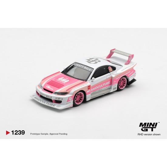 Mini GT 1/64 Nissan SILVIA (S15) LB-Super Silhouette AMOCULTURE