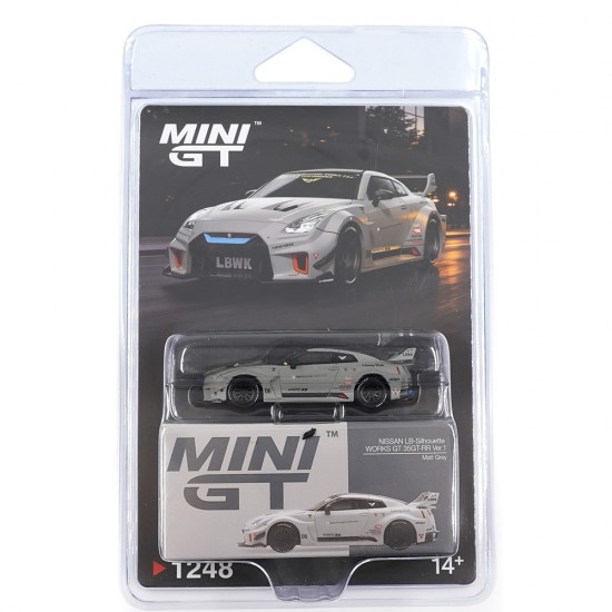 Mini GT 1/64 Nissan LB-Silhouette Works GT 35GT-RR Ver.1 Matt Grey, blister