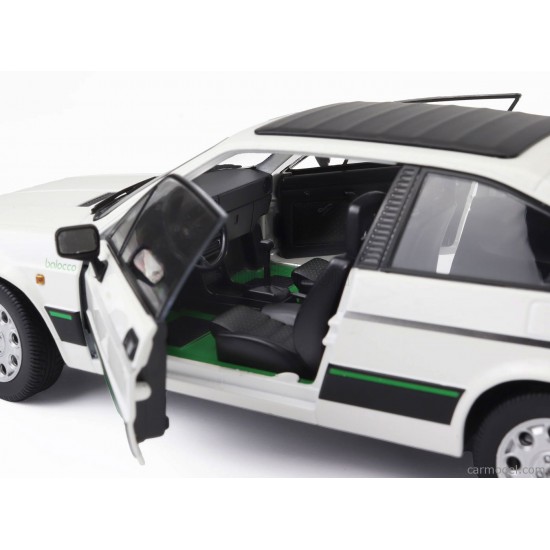 Mitica 1/18 Alfa Romeo Sprint 1.5 Quadrifoglio verde Balocco 1984, Bianco Capodimonte