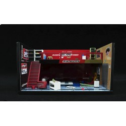 Motorhelix 1/64 diorama "Mugen garaža z dodatki"