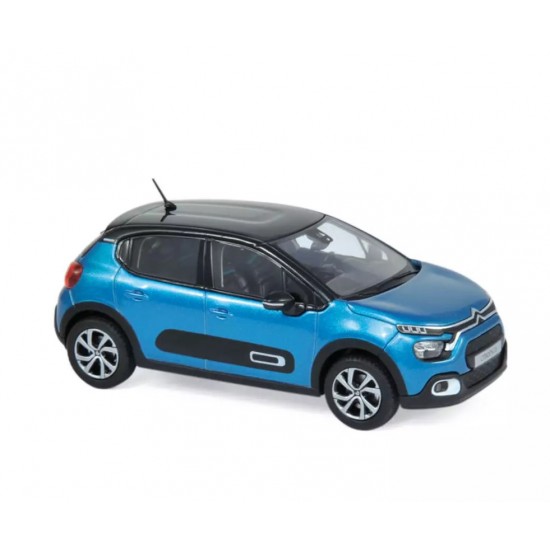 Norev 1/43 Citroën C3 2020 Blue & Black roof
