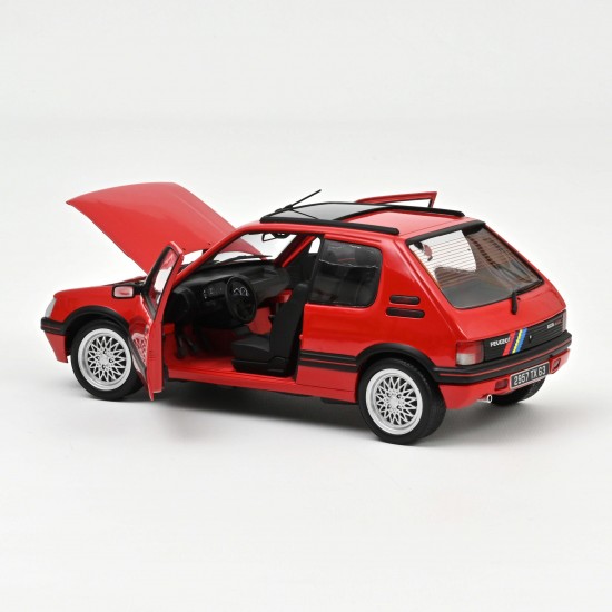 Norev 1/43 Peugeot 205 GTi 1.9 PTS deco 1991 Vallelunga Red