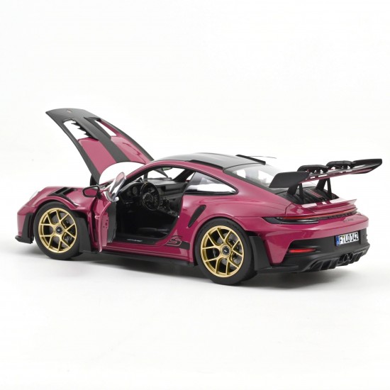 Norev 1/18 Porsche 911 GT3 RS w/Weissach Pack 2022 Ruby Star