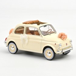Norev 1/18 Fiat 500 L 1968 Ivory Wedding Gift