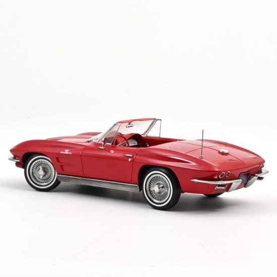 Norev 1/18 Chevrolet Corvette Sting Ray Cabriolet 1963 Riverside Red
