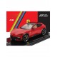 Polistil 1/18 Ferrari Purosangue 2022 Rosso Corsa with cream interior z vitrino