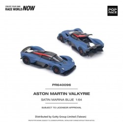 Pop Race 1/64 Aston Martin Valkyrie, satin marina blue