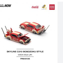 Pop Race 1/64 Nissan Skyline C210 Bosozoku Style Coca-Cola (JP)
