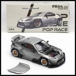 Pop Race 1/64 Pandem GR86, silver