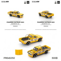 Pop Race 1/64 Pandem Datsun 620 *Mooneyes*, yellow/black