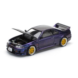 Pop Race 1/64 Skyline GT-R R33 Nismo, midnight purple