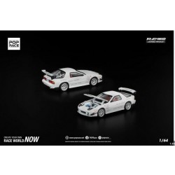 Pop Race 1/64 Mazda RX7 FC3S Re-Amemiya, white
