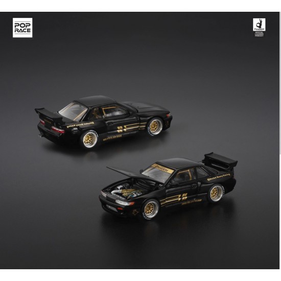 Pop Race 1/64 Pandem S13,black