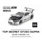 Pop Race 1/64 Top Secret GT300 Supra, silver chrome