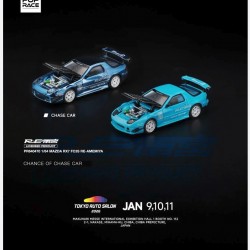 Pop Race 1/64 Mazda RX-7 (FC3S) RE-Amemiya, blue