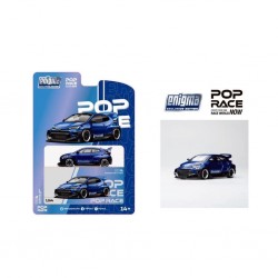 Pop Race 1/64 Enigma Pandem GR Yaris blue