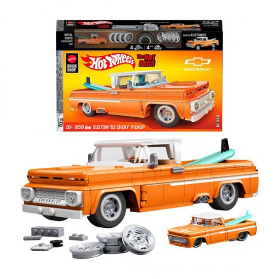 Hot Wheels Brick Shop 1/16 '62 Chevy Pickup (10+), 858 koščkov