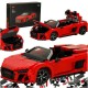 Rastar kocke 1/14 Audi R8 Spyder red (8+), 1026 koščkov