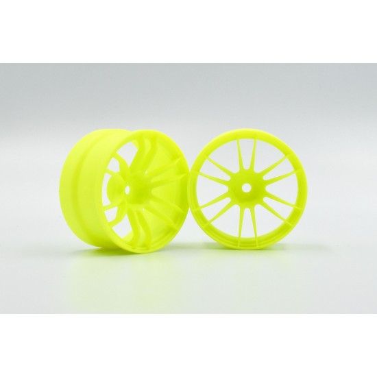 Reve D Competition Drift Wheel "UL12" Yellow (Offset 6mm, 2pcs)
