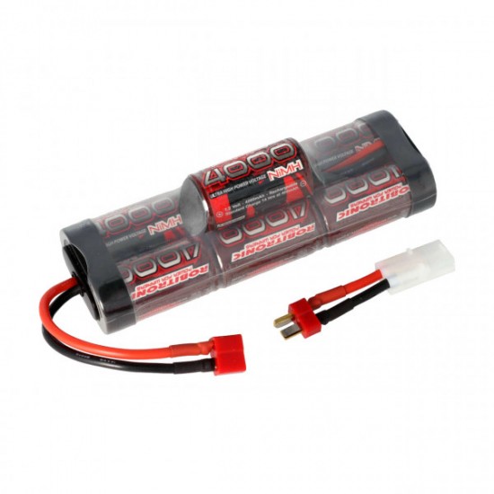 Robitronic NiMH Battery 4000mAh 8,4V Hump Pack T-Plug & Tamiya