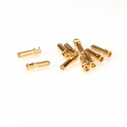 RUDDOG 5mm Gold Plug Male 14mm (10pcs)