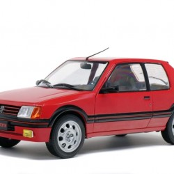 Solido 1/18 Peugeot 205 GTI 1.9L MK 1 1988, Rouge Vallelunga