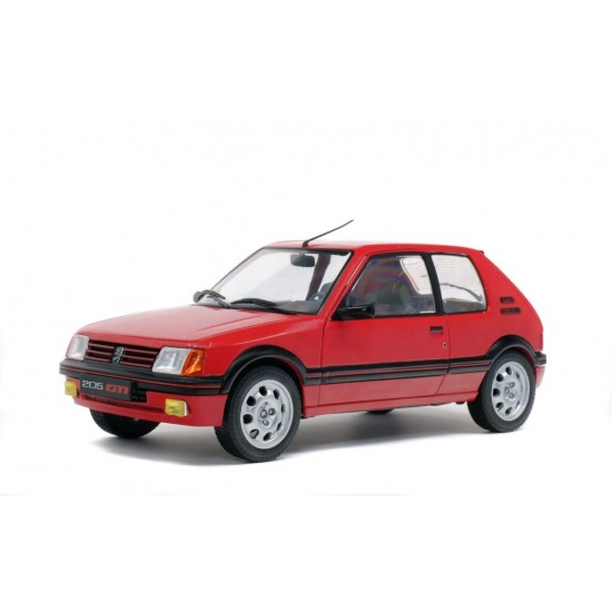 Solido 1/18 Peugeot 205 GTI 1.9L MK 1 1988, Rouge Vallelunga