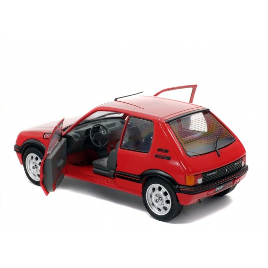 Solido 1/18 Peugeot 205 GTI 1.9L MK 1 1988, Rouge Vallelunga