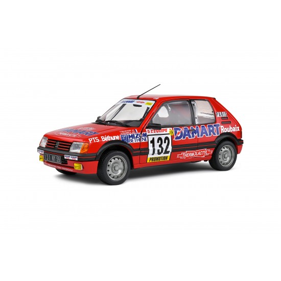 Solido 1/18 Peugeot 205 GTI 1,6L – Rallye Monte Carlo – 1986 – #132 Delecour/Pauwels