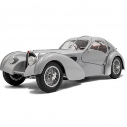 Solido 1/18 Bugatti Atlantic Type 57 SC mat silver 1937