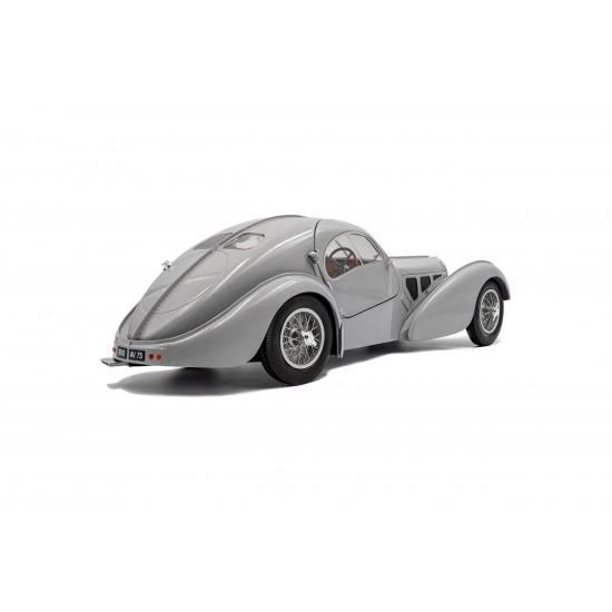 Solido 1/18 Bugatti Atlantic Type 57 SC mat silver 1937