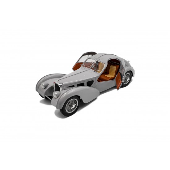 Solido 1/18 Bugatti Atlantic Type 57 SC mat silver 1937